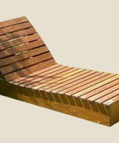 Dalgalı Ahşap Şezlong