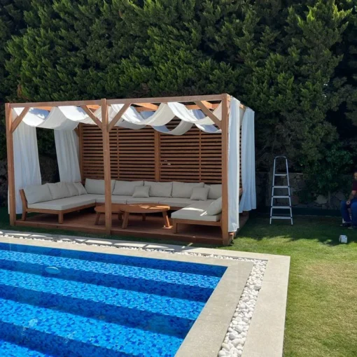 Ahşap Loca Bahçe Mobilyası - Görsel 5