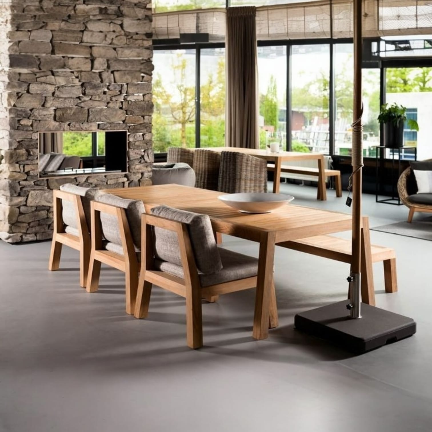 EFES 3 SANDALYELİ BANKLI MASA TAKIMI